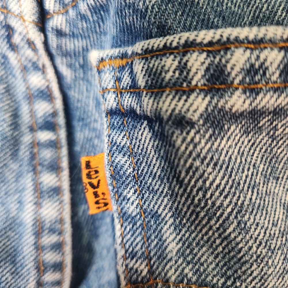 Levi's Orange Tab Jeans Light Blue Straight Leg Jeans - Picture 6 of 16